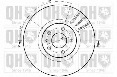 QUINTON HAZELL bdc3503 -  Тормозной диск